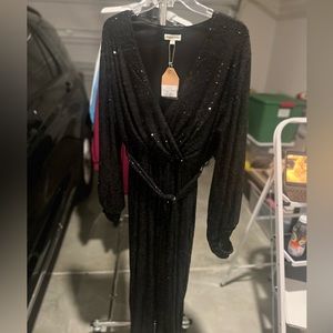 Women’s Black Sequin Jumpsuit